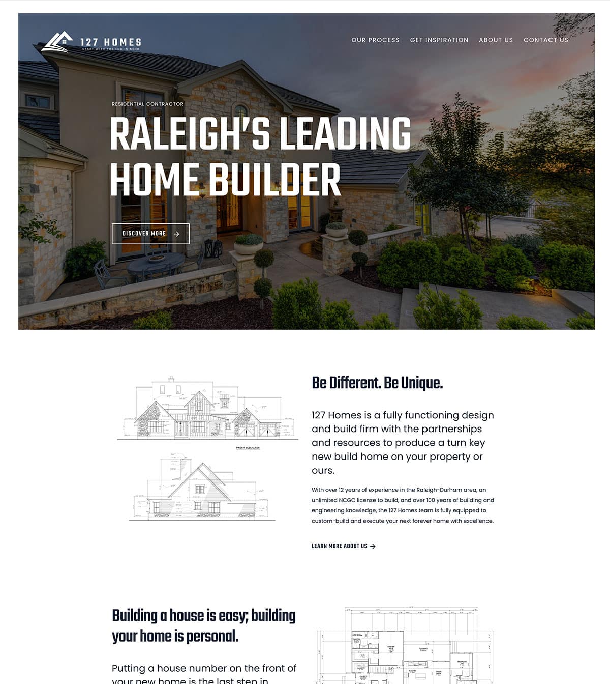 127 homes home page