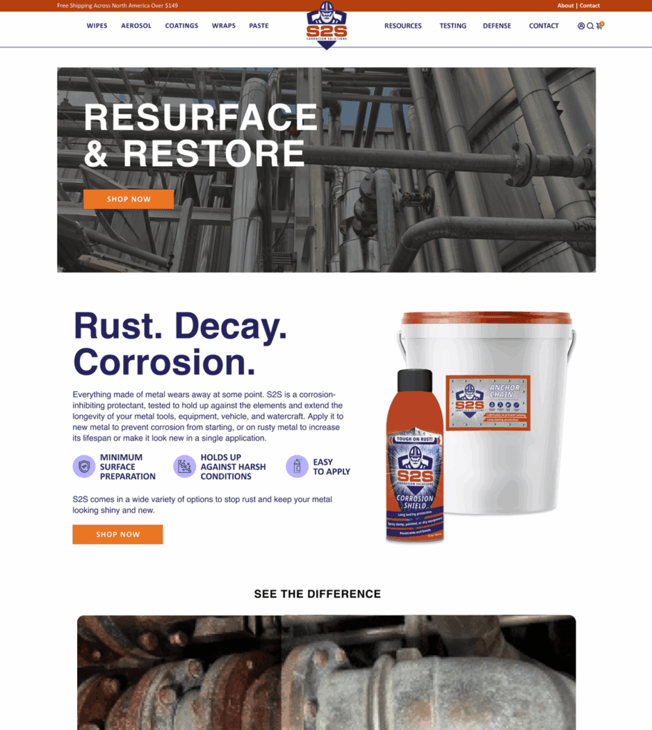 S2S Shopify Website Design