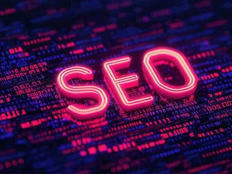 Futuristic Digital Landscape With Binary Code Patterns Forming Into A Keyword Cloud, Centered On &Quot;Seo&Quot; In Bold, Neon Text. --Chaos 10 --Ar 3:2 --Profile 773Tzfv --Stylize 150 --V 6.1 Job Id: C19C5F3D-Fc71-4B76-B0Ae-60142Ec0F6Dd