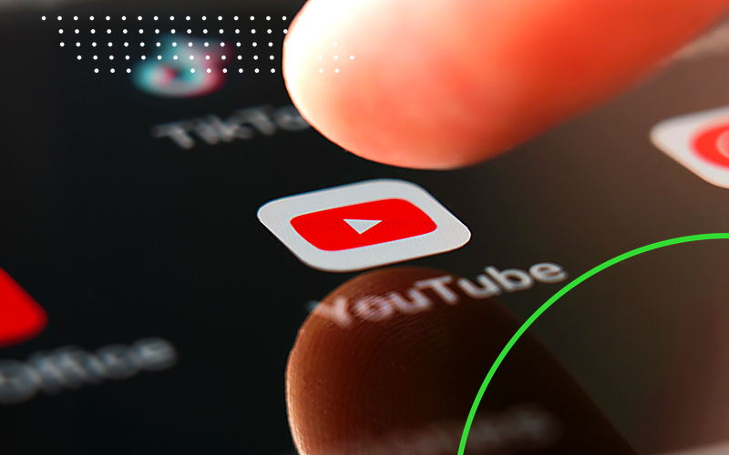 YouTube Long-Form Video Marketing Trends and 2026-2028 Projections from Emulent Tapping Youtube App Neon Ring Green Emulent