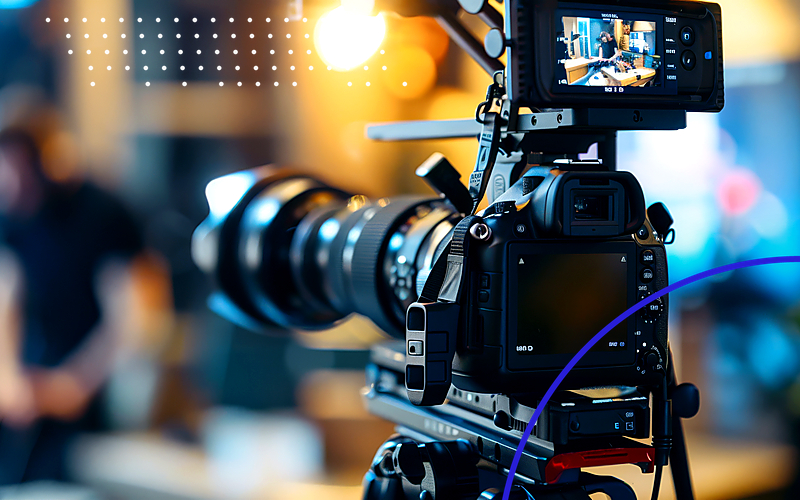 The State of Brand Videography 2026-2028 Report from Emulent Video Production Camera Neon Ring Blue Emulent