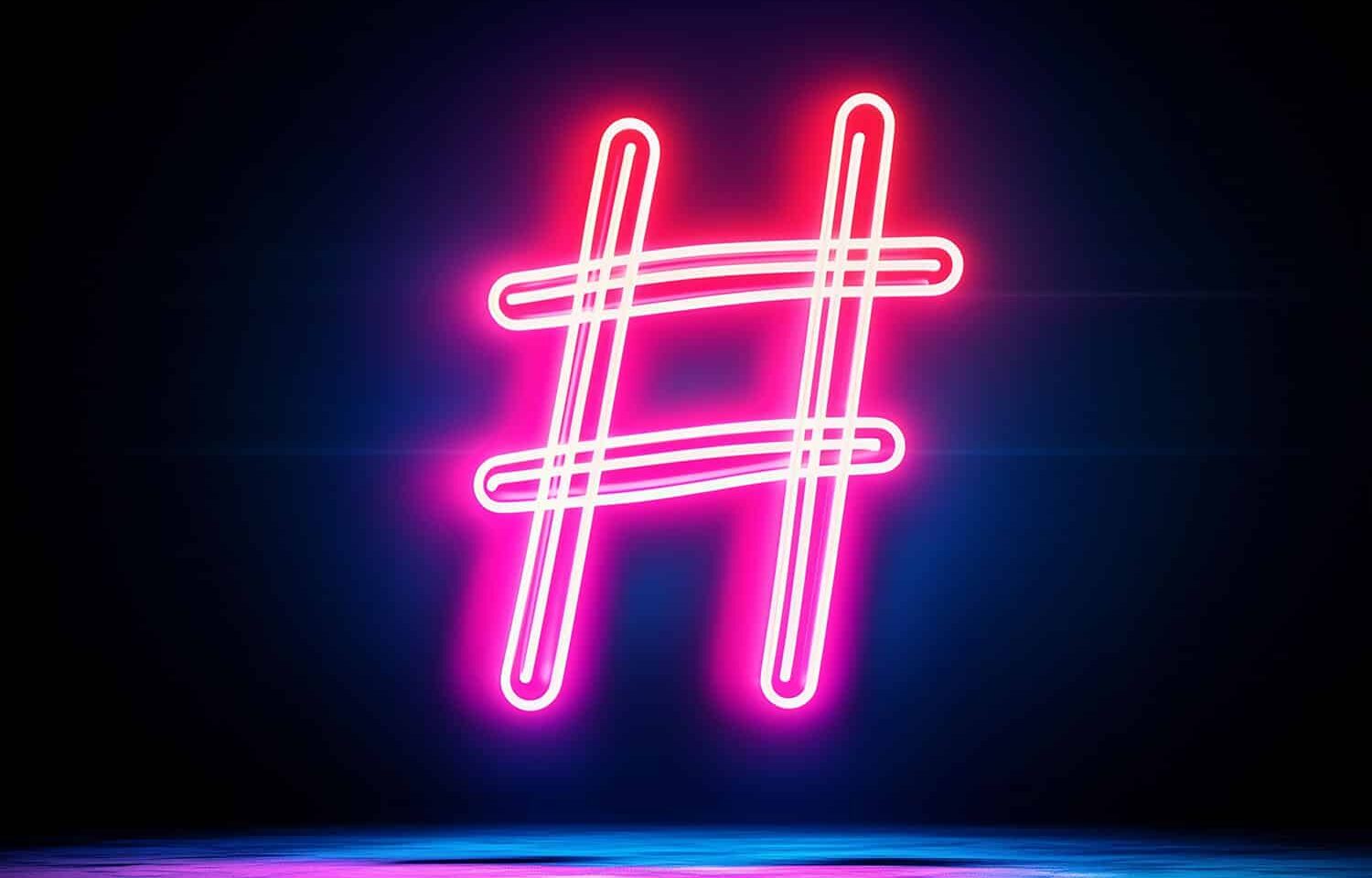 social media hashtags